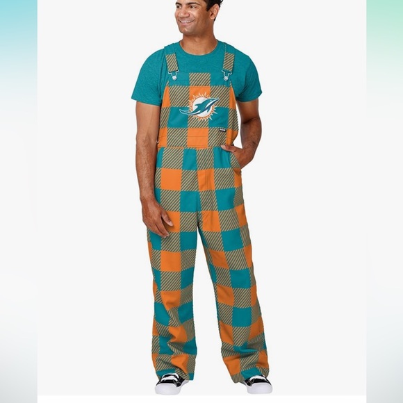 NWT NFL Miami Dolphins Overalls - Picture 1 of 9